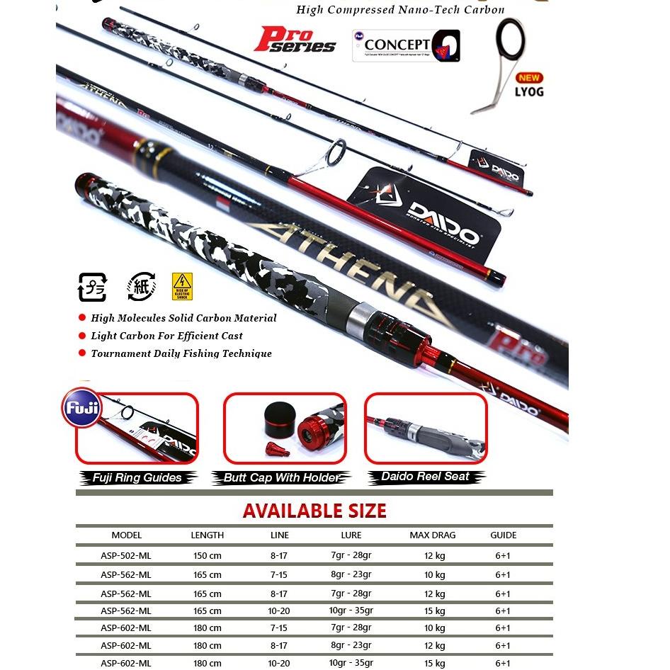 Kualitas Premium JORAN DAIDO ATHENA PRO SERIES CARBON 150CM 165CM 180CM