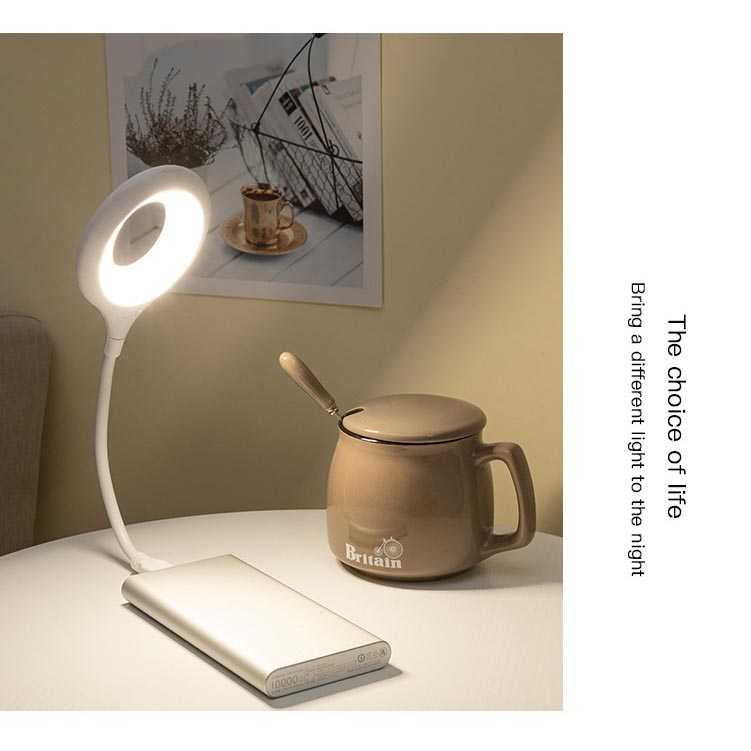 Homecreativez Lampu Baca Belajar LED USB Plug Fleksibel