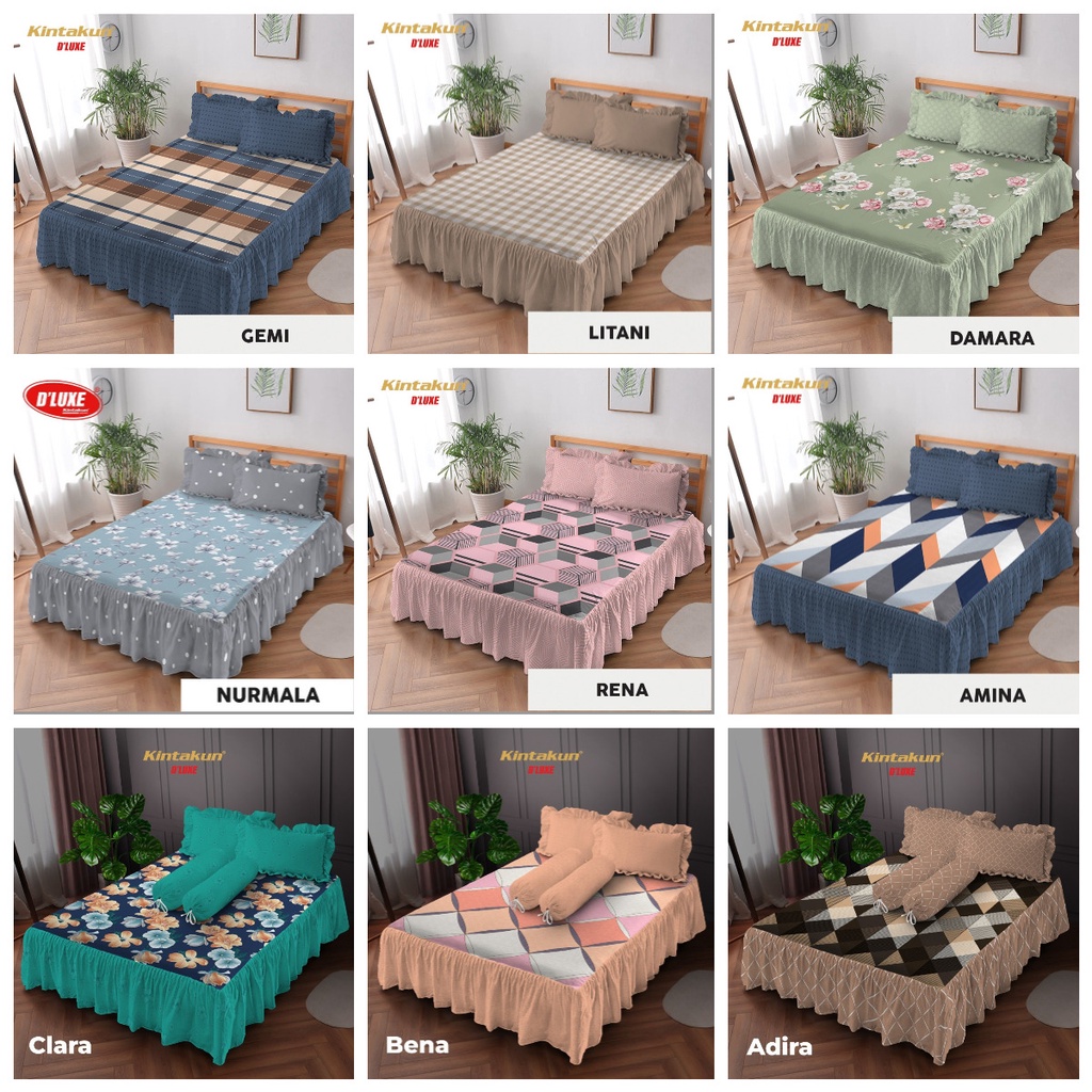 Sprei Rumbai Kintakun D'luxe Ukuran 180 x 200 ( King / No.1)