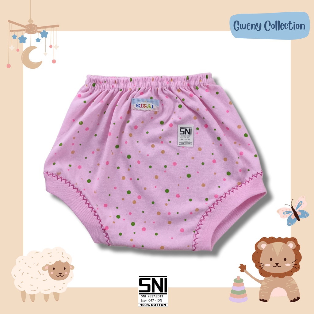 CELANA POP ANAK CELANA KODOK / PENDEK BAYI CELANA SEGITIGA BAYI MOTIF POLKA WARNA / KXT