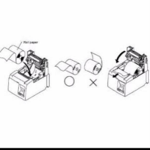 

➶6t Terlaris➶ Okay Kertas thermal 58x40mm cocok untuk mini printer kasir ppob per 5 roll 53 ✼