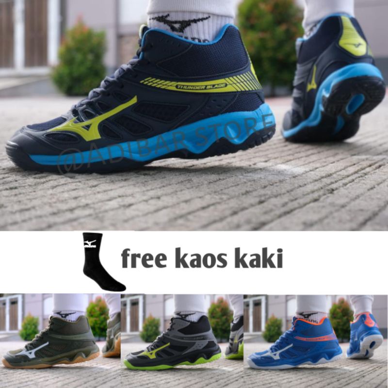 Sepatu olahraga pria Voli Mizuno Thunder Blade Super premium Sepatu olahraga running pria dewasa Miz