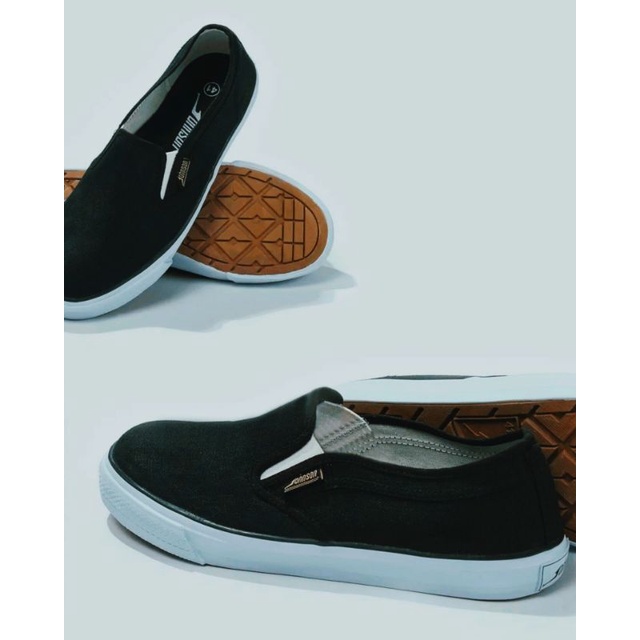Sepatu slip on Johnson Venus black white original / Sepatu Jhonson / Jhonson /  jonson / Sepatu slip on jhonson