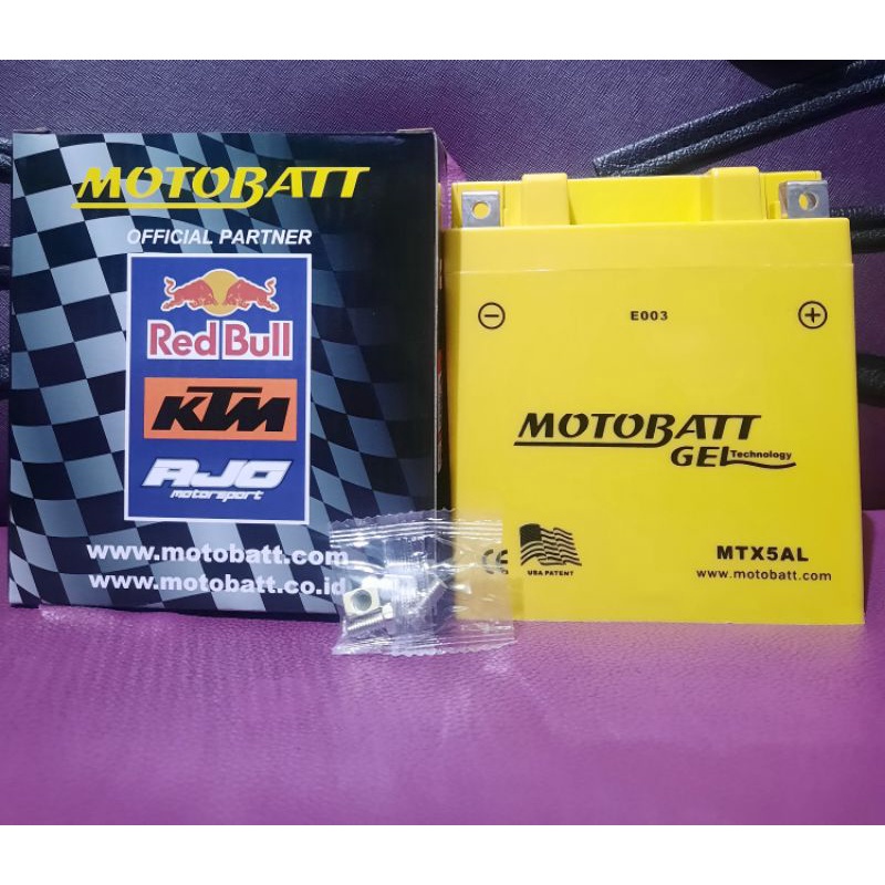 Aki motobatt gel MTX5AL (SUPRA X,GRAND,LEGENDA,SMASH,VEGA ZR,FIT NEW)
