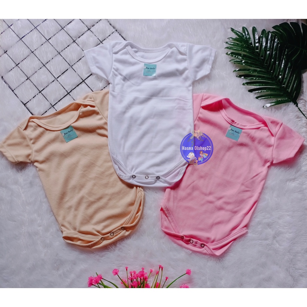 Jumper Bayi Polos / Baju Bayi Jumper Bodysuits / Jumsuit Baby Newborn