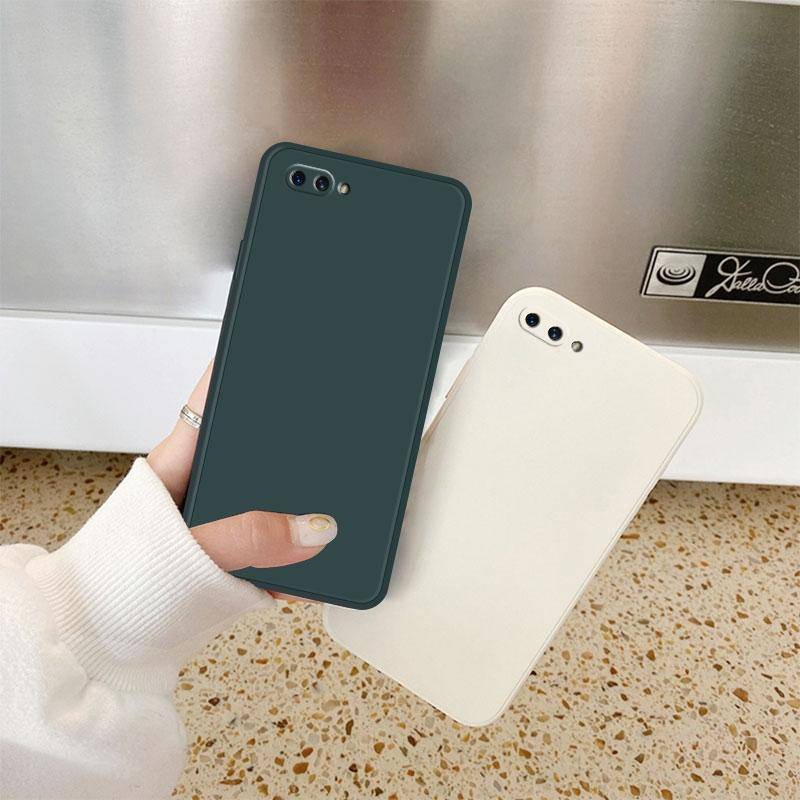 Casing Lucu Silikon Cair Persegi Original Untuk OPPO A3 A36 A76 A11S A16 A35 A53 A54 A9 A5 A93 4G 5G 2020 2021lensa Kamera Protect Soft Phone Back Cover