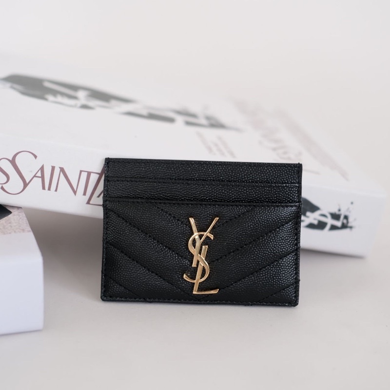 dompet YSL Wallet black ghw