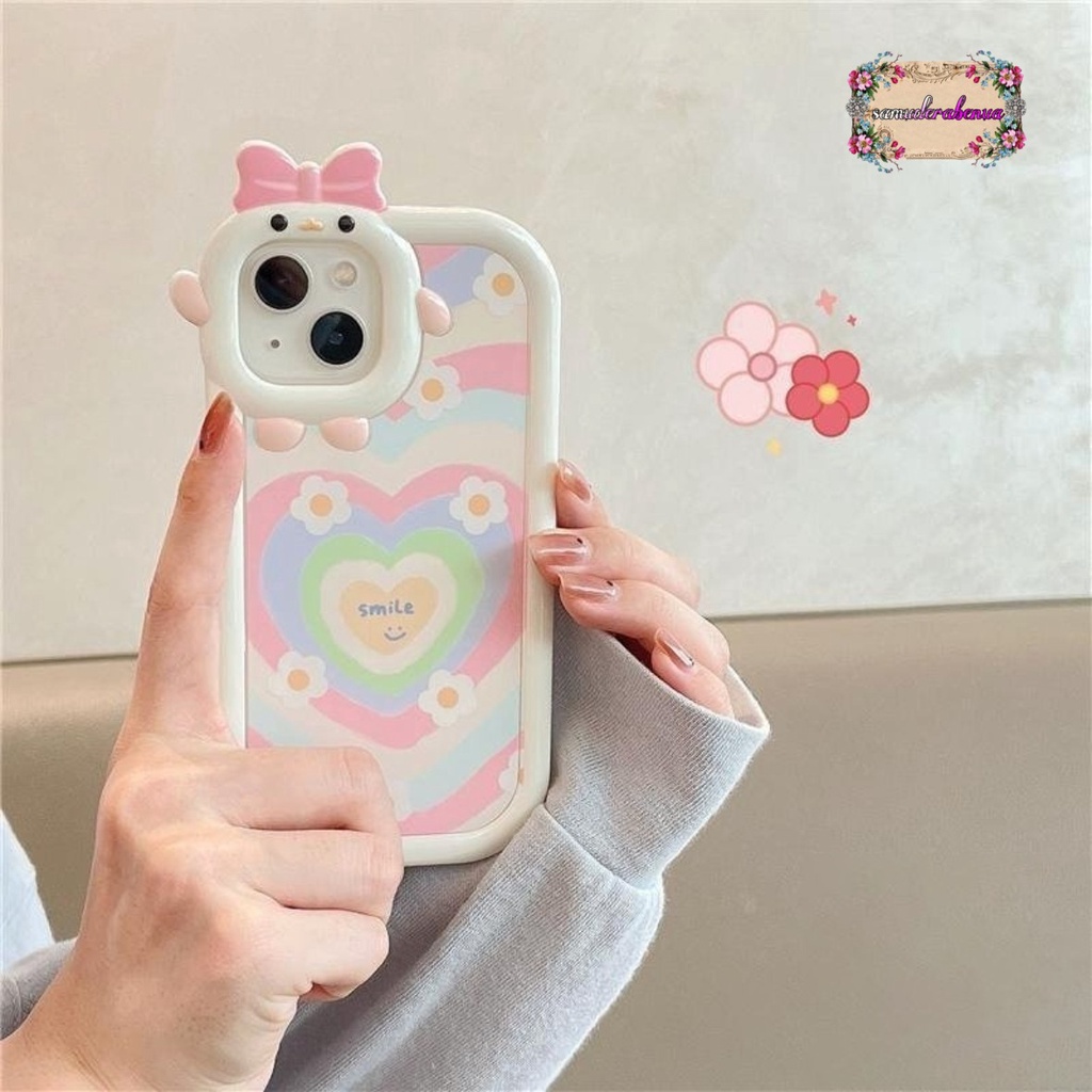 SS127 SOFTCASE MOTIF HATI 3D FOR IPHONE 6 7 8 6+ 7+ X XS XS MAX XR 11 12 13 14 PRO MAX SB4574