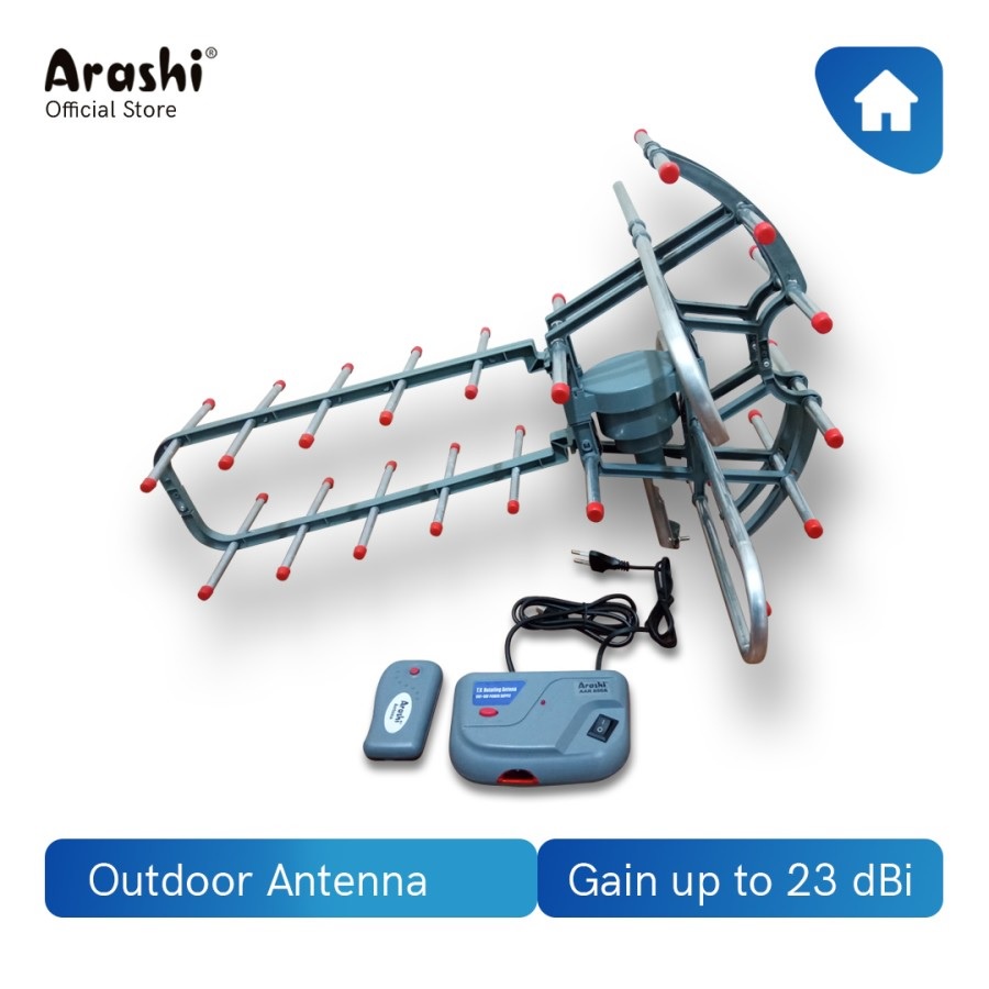 Arashi Antena Remote AAR 850A / Antena TV Outdoor + Remote