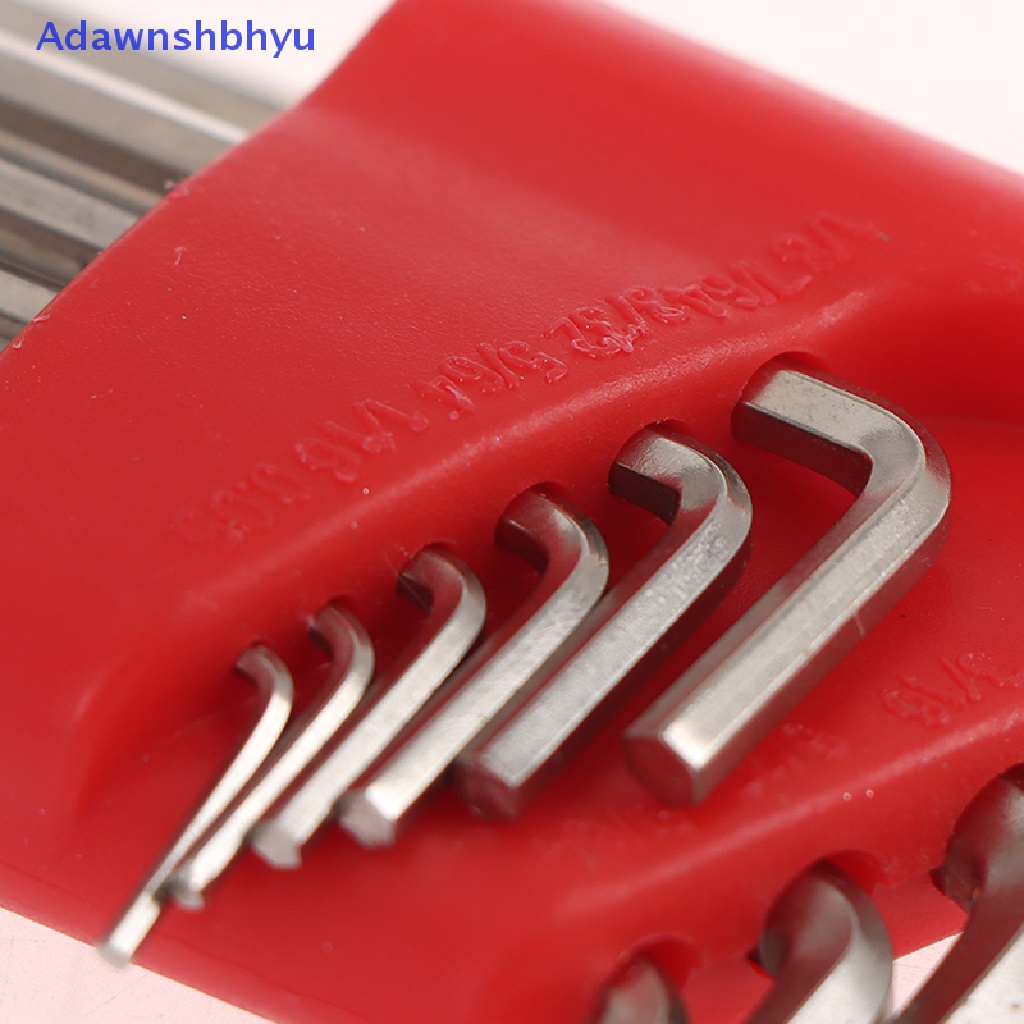 Adhyu 5/8/11Pcs Kunci Pas Allen Metric Wrench Inch Kunci L Tool Set ID