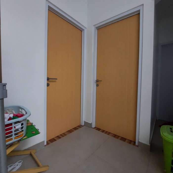 pintu hpl kusen alumunium 4" minimalis modern