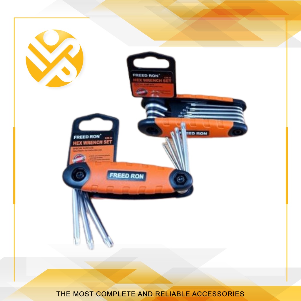 Kunci L Lipat Set 8Pcs / Kunci L Hex Lipat / Hex Wrench Set