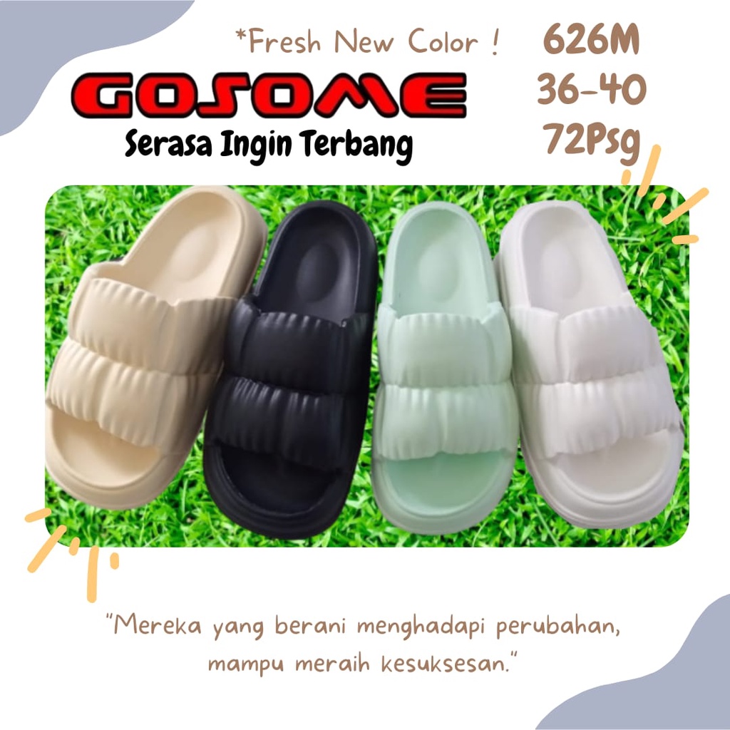 Sandal Jelly Korean Import  Kokop Kerut Jelly Elastic Empuk PVC 626M