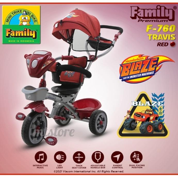 Sepeda Anak Roda 3 Family F760 Travis #Original