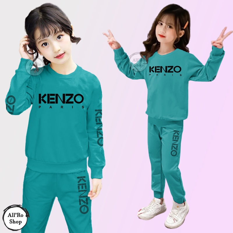 Baju Setelan Anak Unisex Setelan Olahraga Anak Seragam Senam Olahraga Sepeda Jogging Lari Motif KNZ Usia 5 Sampai 13 Tahun ARS 12