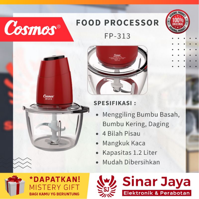 COSMOS Food Processor/Pelumat FP-313