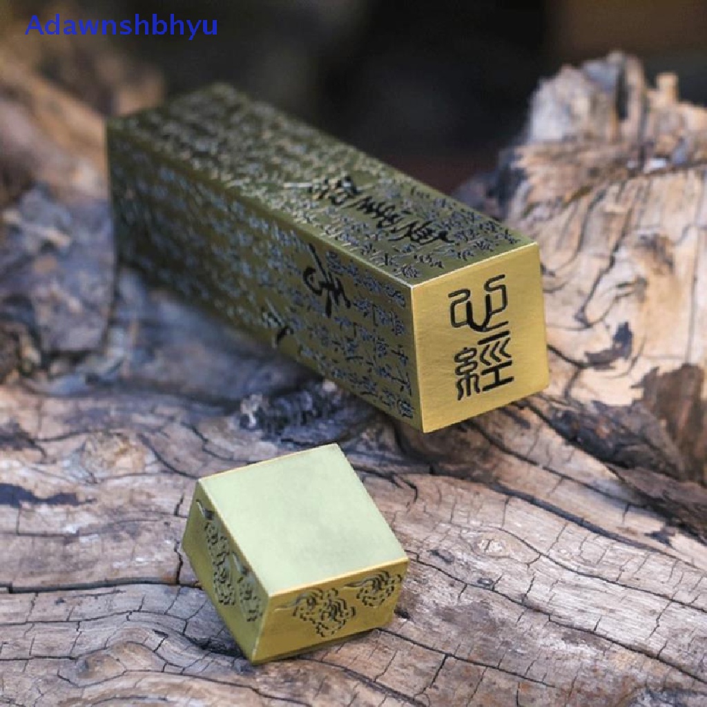 Adhyu Heart Sutra Alloy Buddhist Incense Stick Holder Pembakaran Joss Insence Box Burner ID
