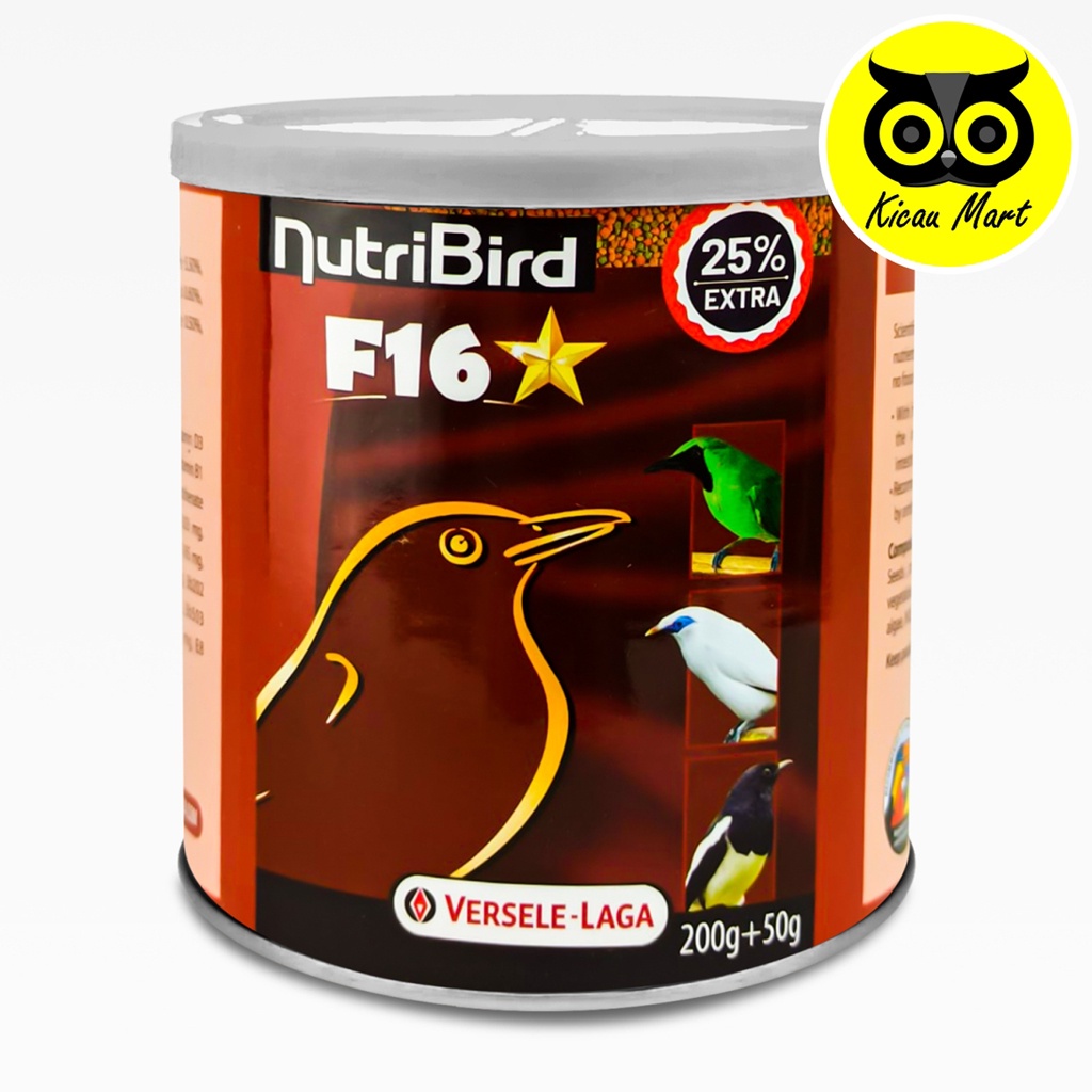 Nutribird F16 Versele Laga Bird Food Insect Fruit Pakan Makanan Harian Voer Pur Burung Cucak Jalak Kacer Poksay Murai