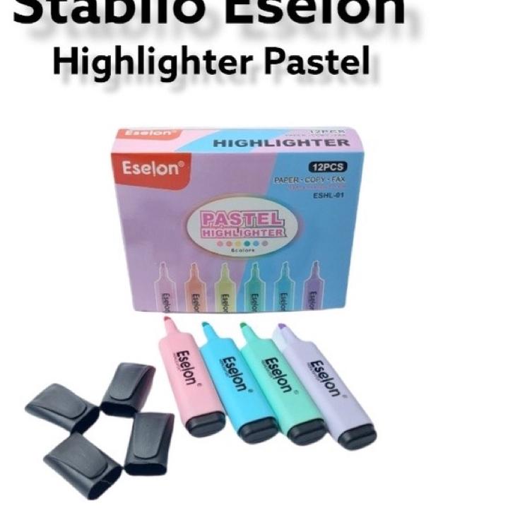 

↬ ( Dapat 6 Pcs ) Stabilo Highlighter Set Eselon Warna Pastel ESHL-01 ↧↨