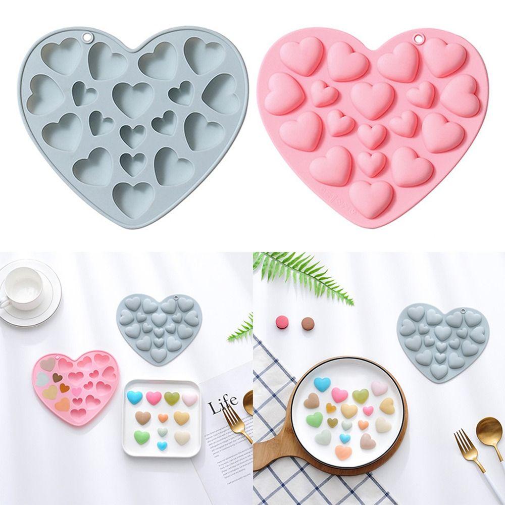 R-FLOWER Valentine Day Alat Baking Pan Cetakan Kue Coklat Cetakan Silikon