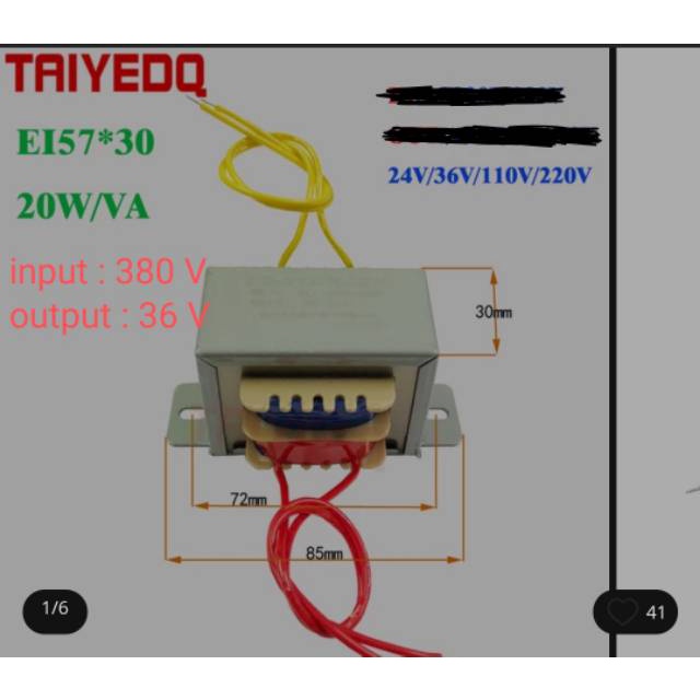 Trafo 380V to 36v 220v to 12v