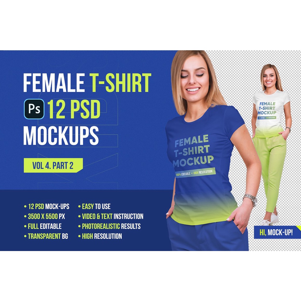 Female T-Shirt Mockups Vol 4 Part 2