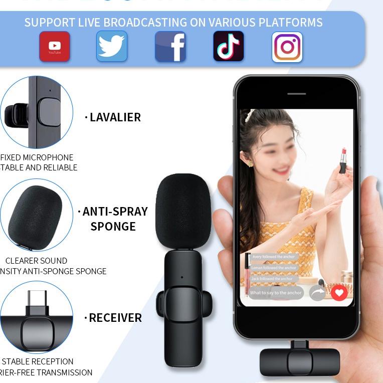 Best Seller Microphone Wireless Clip On Mic Wireless Lavalier Microphone Clip On Wireless Mic Wirele