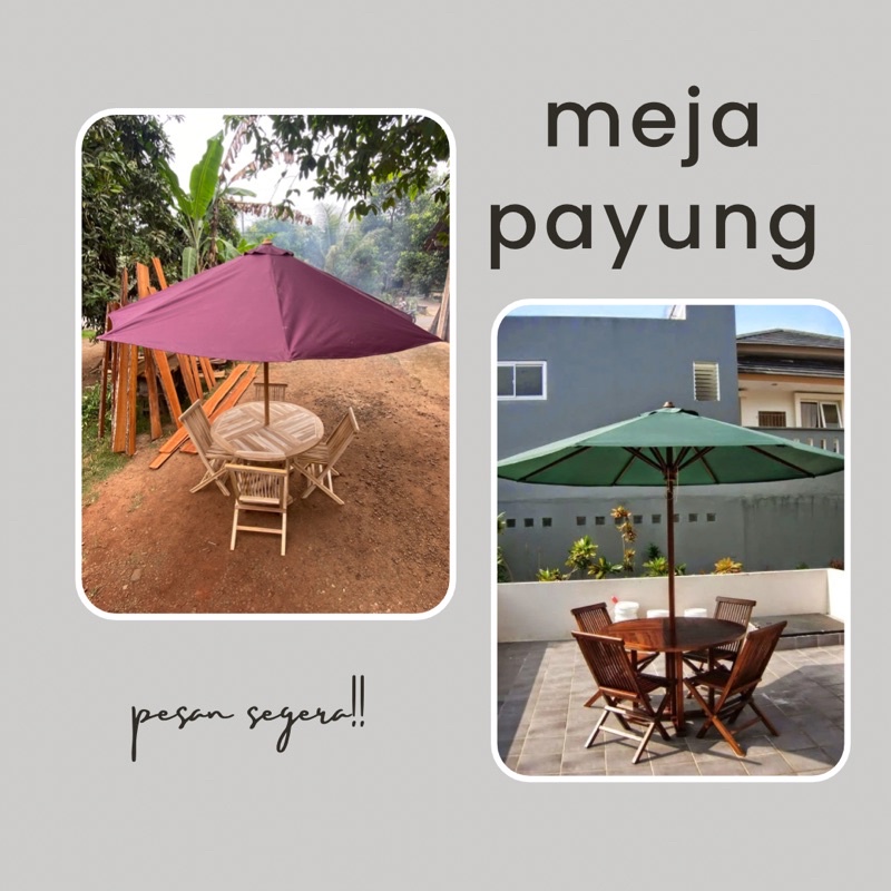 meja payung diameter 100X75 meja lipat meja cafe meja cafe minimalis meja cafe set meja cafe bulat m