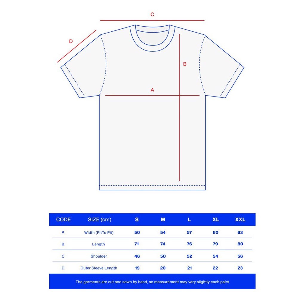 Kaos Polos 16s Real Heavy Goods Blue