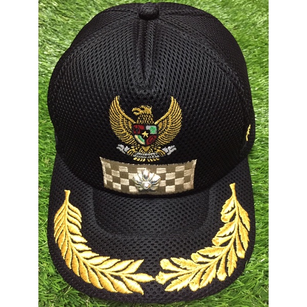 topi lurah dan bordir nama/topi kades /topi lurah