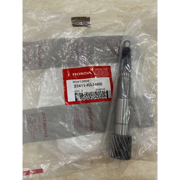 SHAFT DRIVE AS PULLY BELAKANG K0J GENIO BEAT LED ECO STREET SCOOPY NEW 2021 ORIGINAL ORI ASLI HONDA