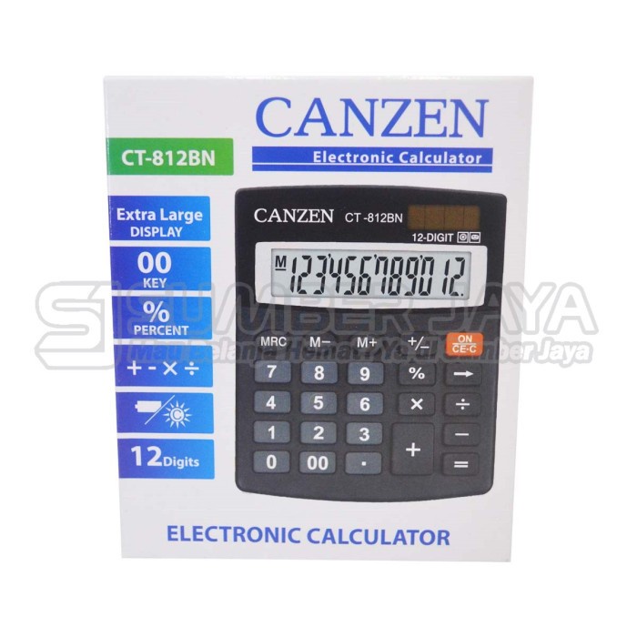 KALKULATOR CANZEN CT-812BN Electronic Calculator CANZEN CT 812 BN