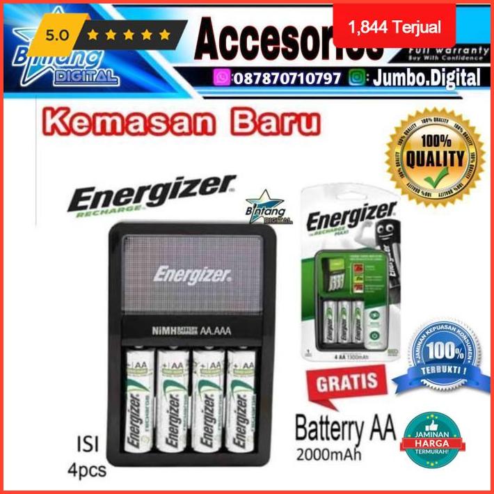 3.3 Battery Charger Aa Energizer Original - Charger Baterai Aa/Aaa Promo