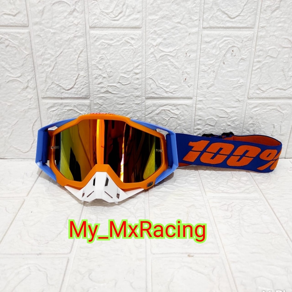 GOGGLE IMPORT Google 100 Percent - Kacamata Motor - Google Motocross - Google MX Trail - Google Rainbow - 009