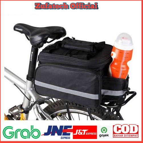 Roswheel Tas Sepeda Bicycle Rear Carrier Bag 600D Polyester 8L - 14024 - Black