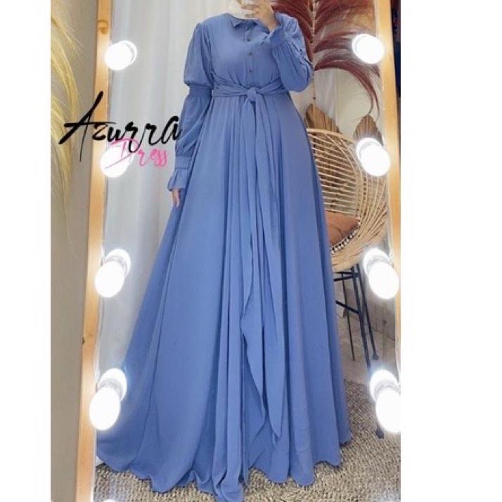 T.R - Gamis Terbaru CerutyBabydol Terlarus / Azzura Dress / Gamis Mewah Ceruty Terlaris 2021 / Gamis