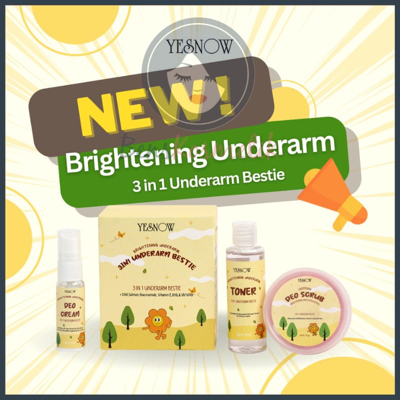 NEW YESNOW 3IN1 BRIGHTENING UNDERARM