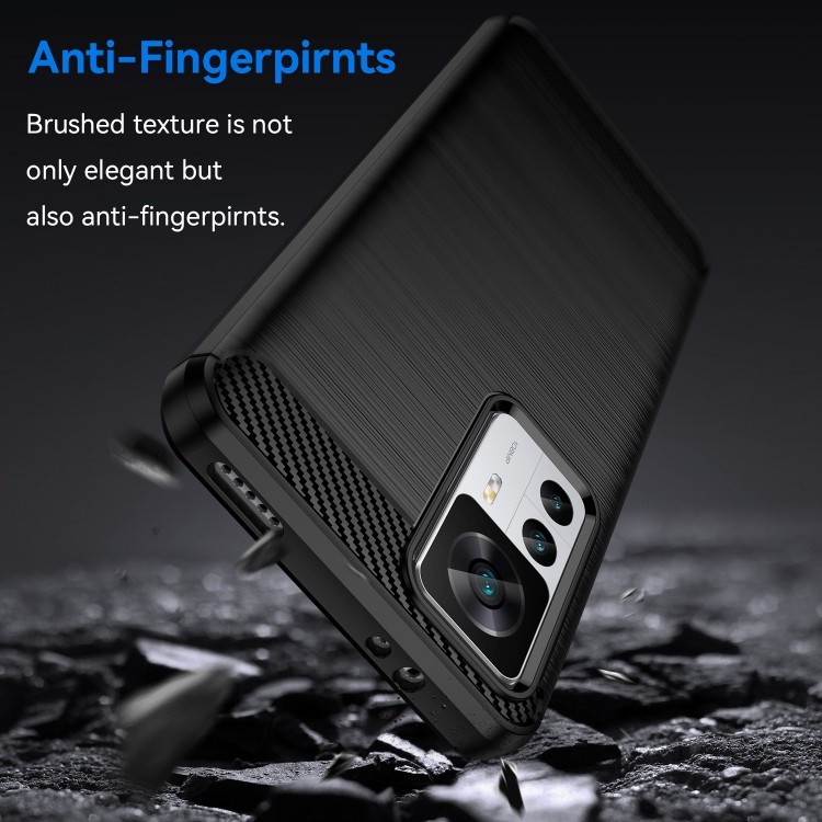 XIAOMI 12T COVER SOFT CASE BRUSHED CARBON BLACK SILIKON SOFTCASE