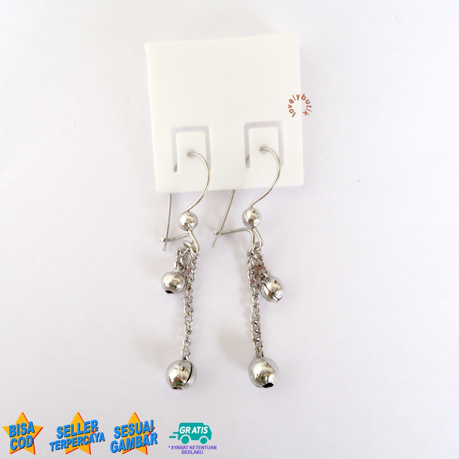 Anting Stainless Anti Karat / Mit4 Anting Wanita Desi Jurai Panjang Wanita Korea - Lovelybutik