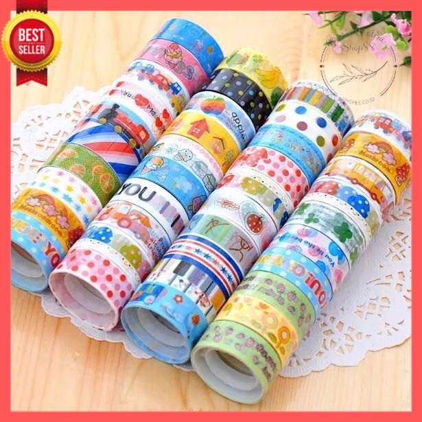 GOS -I211- Selotip Motif Solatip Karakter  - Solasi Mini Motif - 1 Pcs Selotip Karakter Motif Random