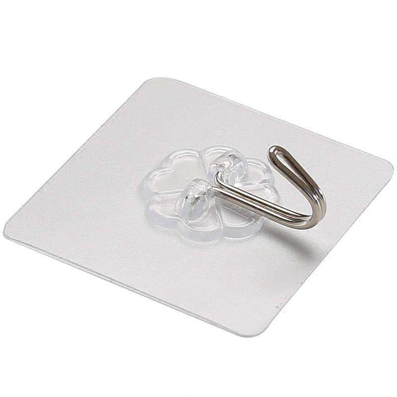 Gantungan Hook Tempel Transparant Serbaguna Gantungan Magic Hanger Besi Cantelan Dinding Import