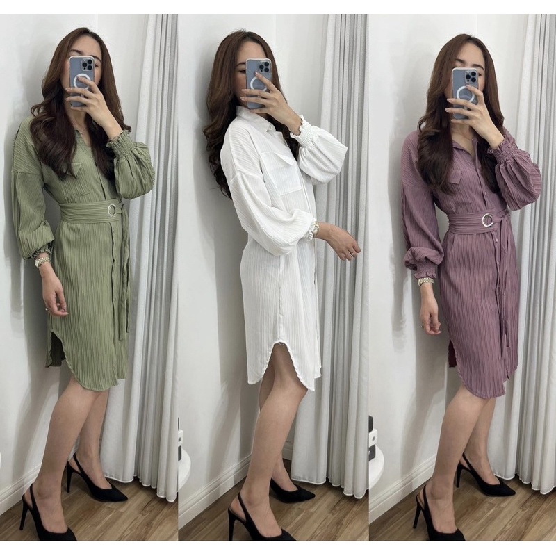 Cherry_ Dress LadyCrush / Cardigan/ Tunik Korean Style / Dress midi / Dress wanita