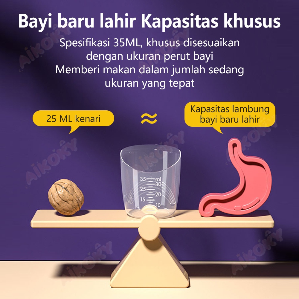 Aikoky Little Baby Cup Feeder Cangkir Asi Gelas pengukur 35ML BPA Free