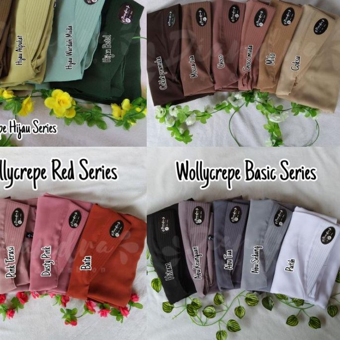 Kekinian Diandra HijabJilbab Wollycrepe Syar'i XL Kerudung Wollycrepe Khimar Jumbo Syar'i Pet Antem 