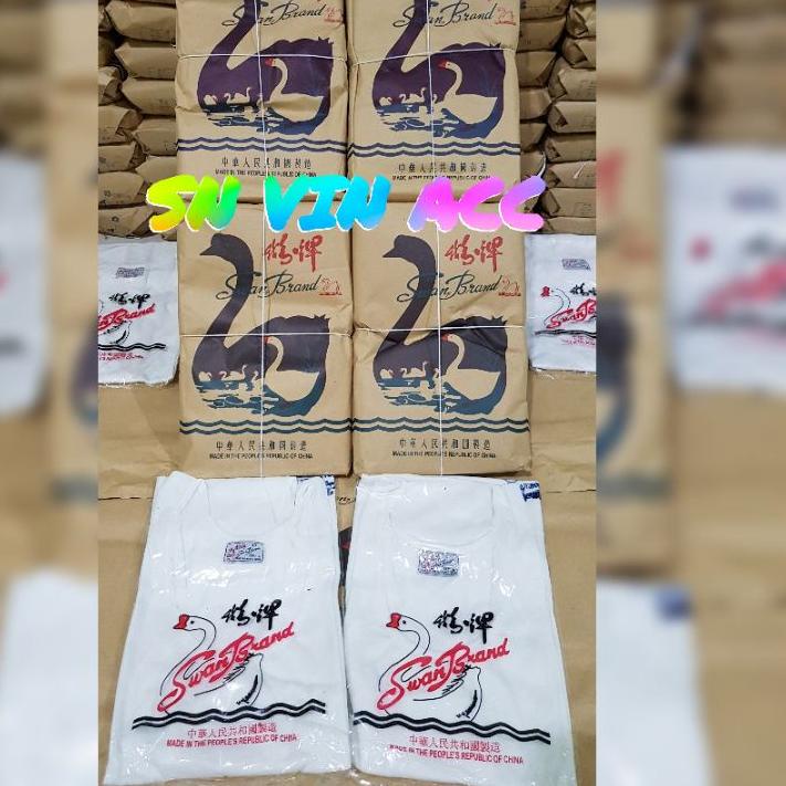 KAOS SINGLET PRIA SWAN BRAND / KAOS SINGLET DALAMAN PRIA / KAOS KUTANG PRIA / KAOS SINGLET WARNA PUT