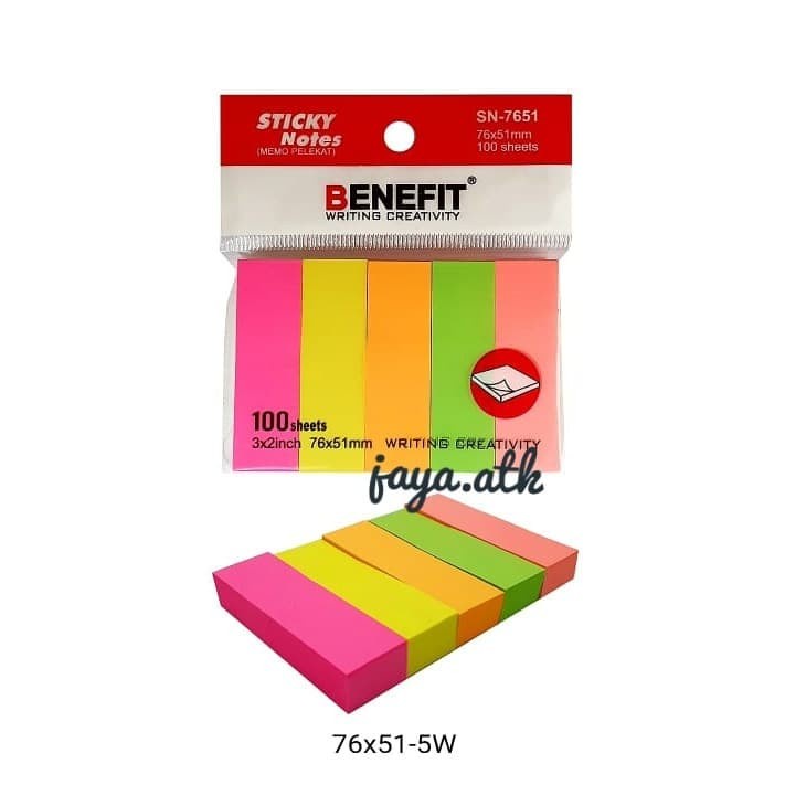 

BEST PRODUK!!!STICKY NOTES POST IT MEMO TEMPEL 5 WARNA KERTAS CATATAN PEMBATAS BUKU-PALING DI MINATI