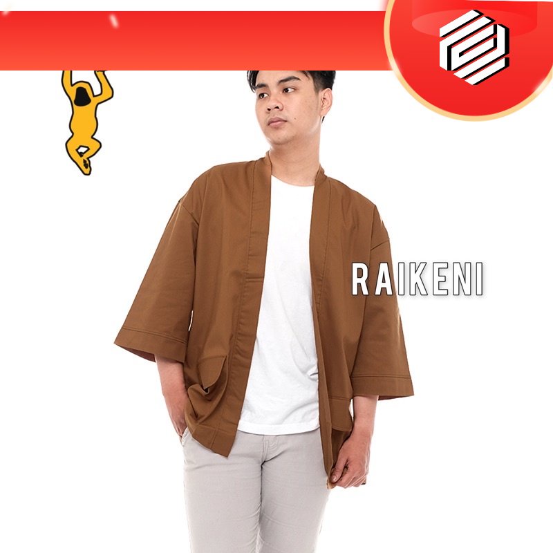 baju RAIKENI Kimono Kimsaku | Kimono Outer Jepang  | Kimono Saku | Jaket Cardigan Jepang | Cardigan 