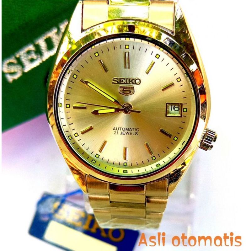 JAM TANGAN OTOMATIS PRIA TERLARIS/JAM TANGAN RANTAI STAINLESS SEIKO2272 FREE BOK