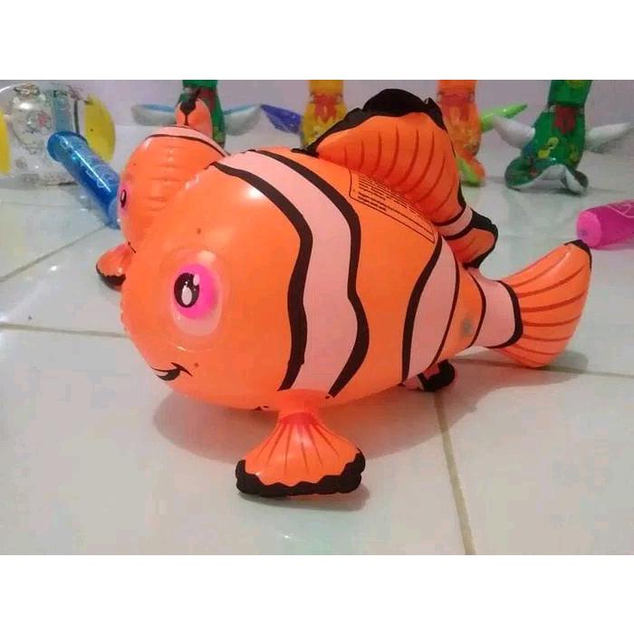 2 Biji Balon Tiup Ikan Nemo - Mainan Balon Ikan Nemo Tiup Anak - Mainan Edukasi Balon Event Pesta Ul