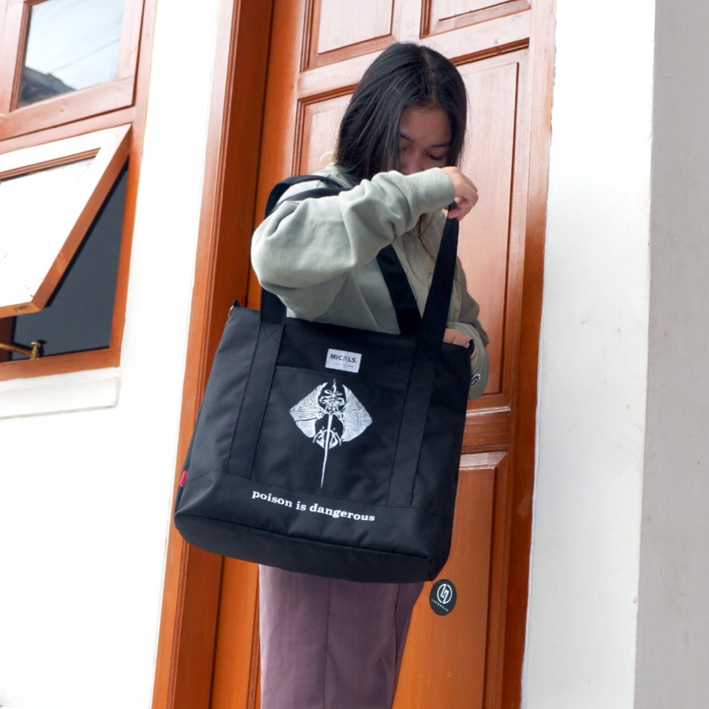 ILSTOREO1 - Totebag Micals Poison -Totebag BIG Size - Tas Selempang Totebag